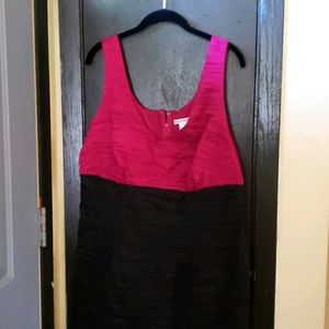 Hot pink/black dress new never worn